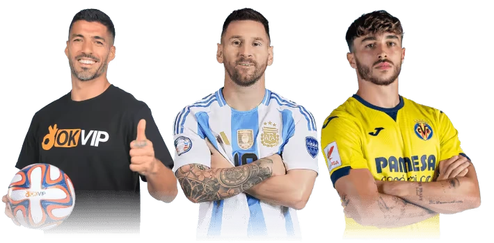 Fly88 hiển thị nhóm đại diện thương hiệu OKVIP và đối tác thể thao trong lĩnh vực bóng đá